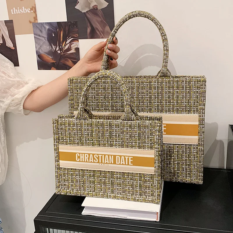 

Women's Bags Knitted Jacquard Buttote Fashion Handbags bags women handbags ladies shoulder