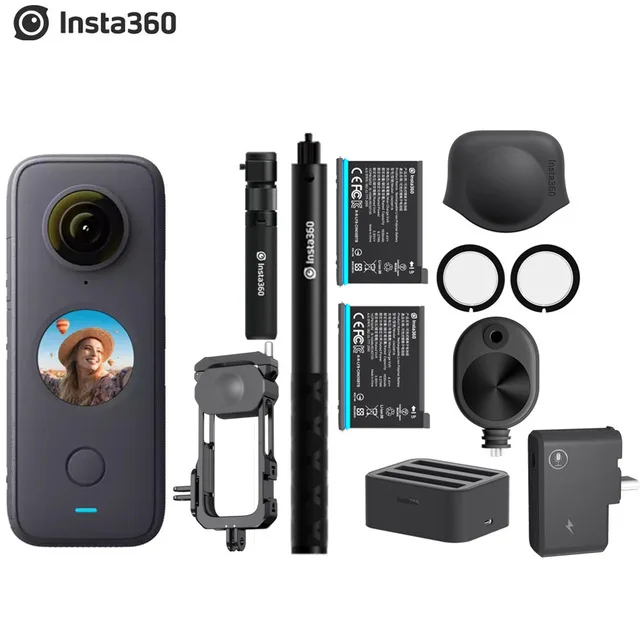 

Insta360 ONE X2 FlowState Stabilization Panoramic Action Camera 5.7K 30fps LCD Touch Screen 10m Body Waterproof HDR APP Editing