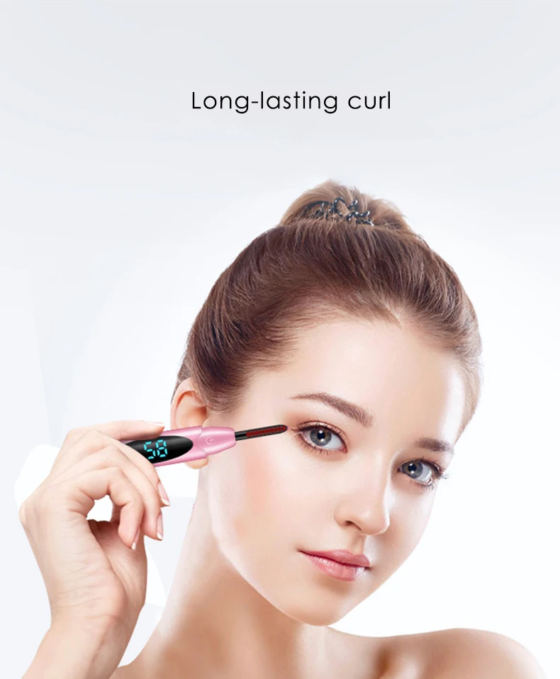 快速,无损伤二级可调温度和持久卷翘睫毛电睫毛器
