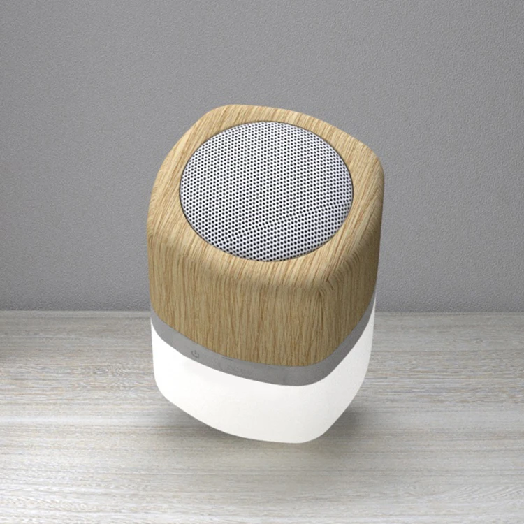 Newest Portable BT Speaker Stereo Sound LED Wireless Mini Bamboo Speaker - ANKUX.COM