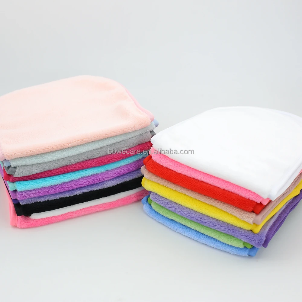 

Reusable Microfiber Makeup Remover Towel With Customized Logo And Size, Rose red, pink, yellow, black, blue, purple