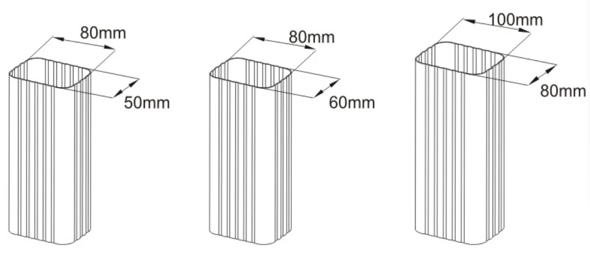 Long Span Roof Philippines Aluminum Water Gutter System Downspouts