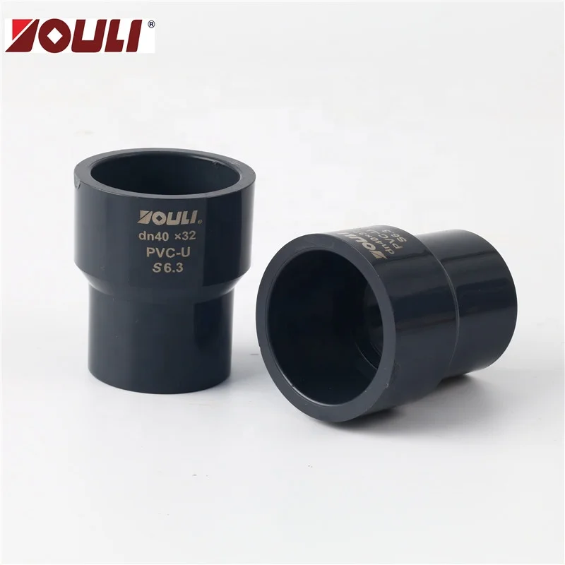
YOULI UPVC Reducer PVC Pipe Fittings/Reducing Coupling for Industry & Water supply ASTM / DIN/ISO standard 