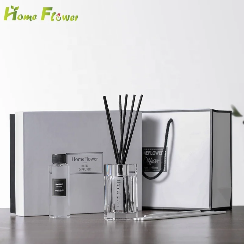 

2020 Home Fragrance Luxury Crystal Reed Diffuser with Gift Set Package