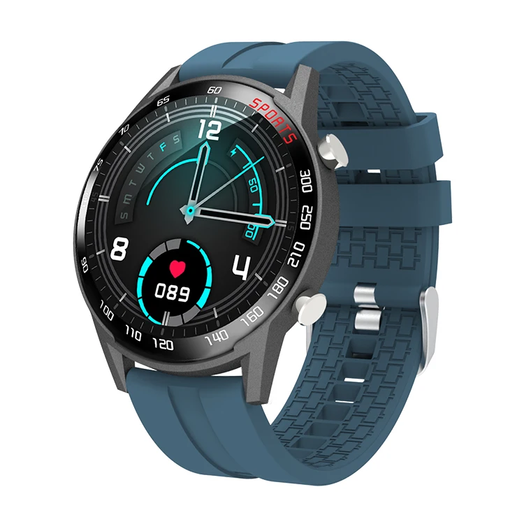 

Full touch circle round screen cheap Blood Oxygen Monitor Waterproof IP67 sports smart bracelet stainless steel watch