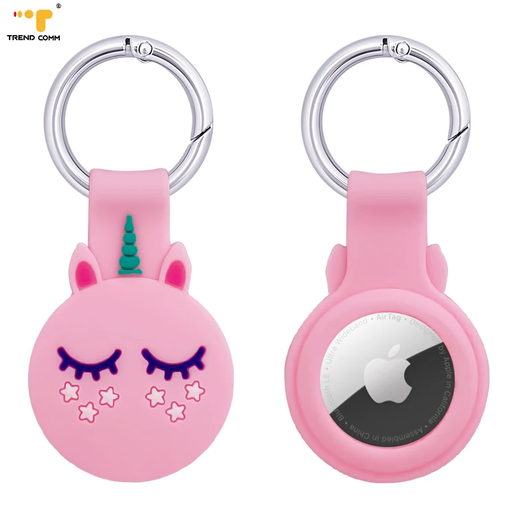

Air Tag Football Cute Cartoon Soft Material Sublimation Luggage Key Chain For Airtag Case