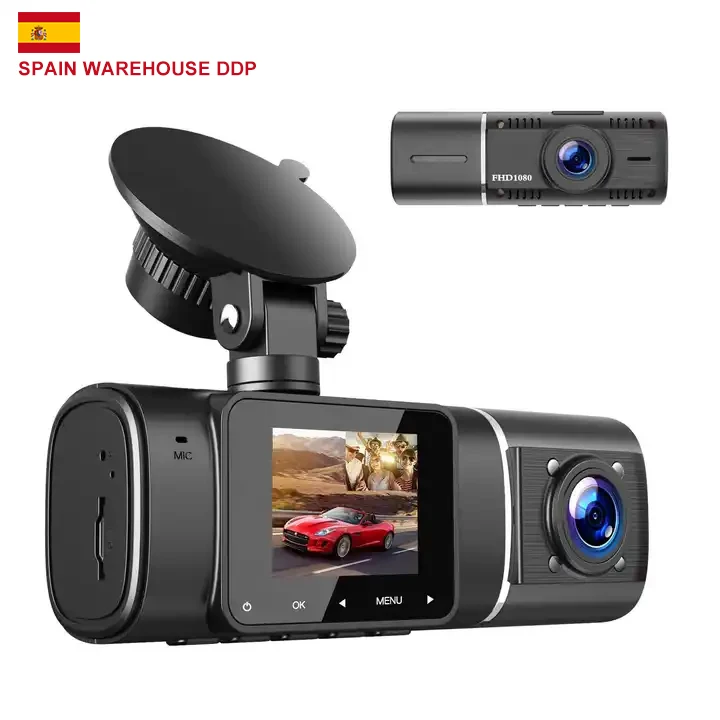 

SPAIN WAREHOUSE DDP Full HD 1080P Night Visio Video Recorder 3 inch Dual Camera Car Dash Cam Car Dvr