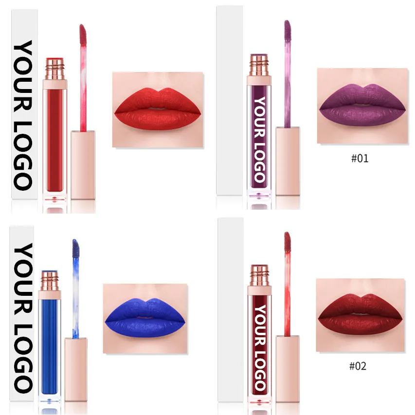 

Wholesale Women Private Label Fashions Custom Logo Vegan 19 Colors Lipgloss Cosmetics Waterproof Matte Liquid Lipstick