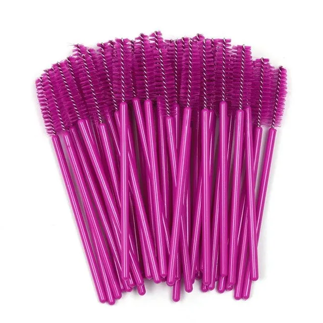 

Disposable Eyelash Brush Mascara Stick Color Plastic Sprinkler Professional Makeup Eye Brush Eyelash Extension, Black,pink,blue,yellow,rose