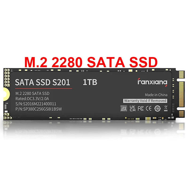 

128GB 256GB 512GB 1TB 2TB M.2 2280 SATA 3 6Gb/s SSD Internal Solid State Disk Hard Drives for Laptop and PC Desktops Compatible