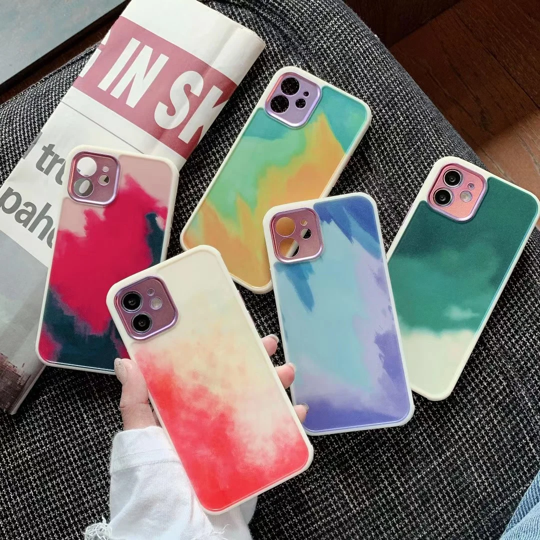 

wholesale Watercolor Gradient Phone Case Figura Series design logo custom TPU cases for iphone 12 11 pro max