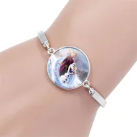

SAF Jewelry Wholesale Cute Princess Baby Girls Bracelet Leather Bracelet Frozen 2 ELSA ANNA Bracelet