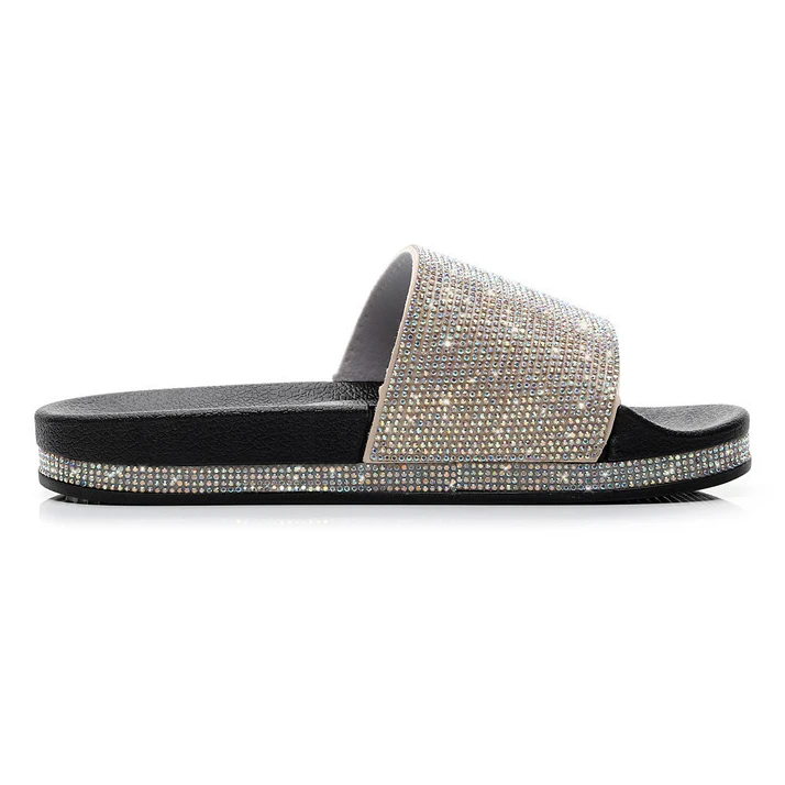 Cheap Factory Price Women Slippers Flip Flop Dubai Casual Rhinestone ...