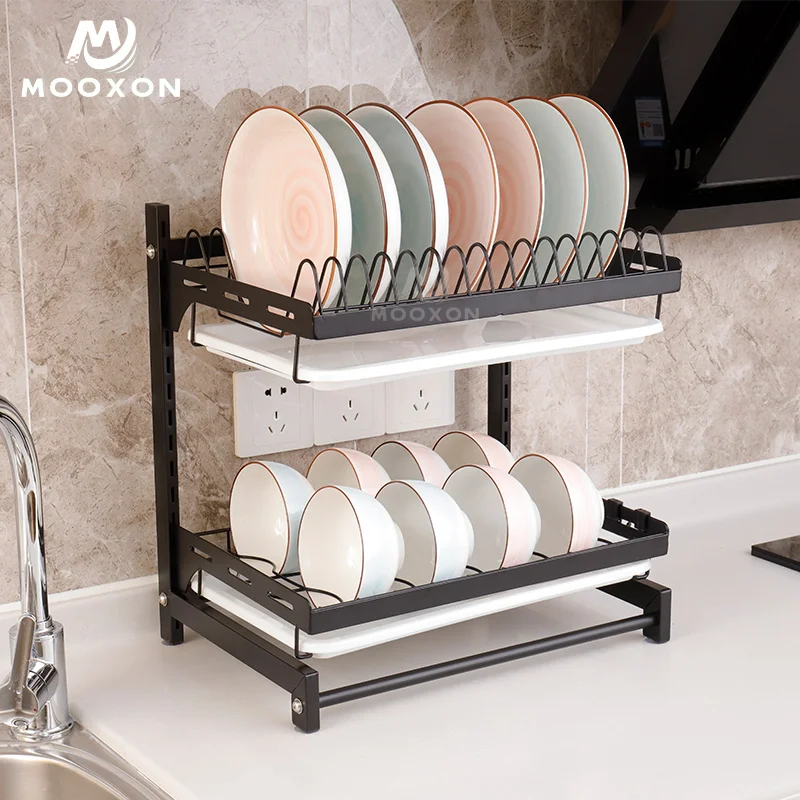 Stainless Steel Plate Storage Drainer Drying Holder Bowl And Dish Rack