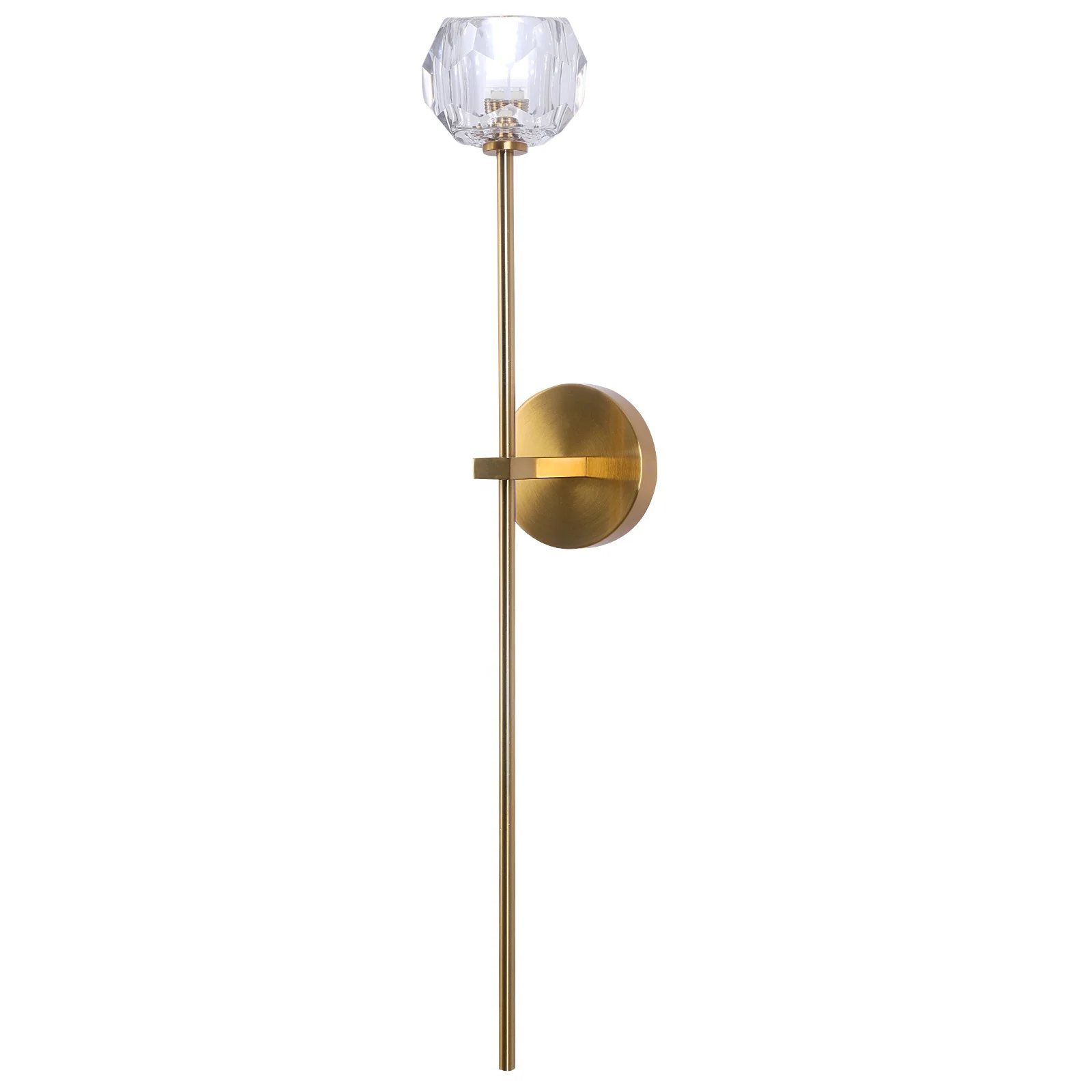 Simple Modern Wall Lamp Light Luxury Style Single Head Crystal Lamp Living Room TV Wall Bedroom Bedside Lamp