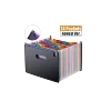 Expanding File Folder 24 Pockets Multi Color Accordion A4 Document Organizer with Expandable Wallet Stand Work on A4 letter Size