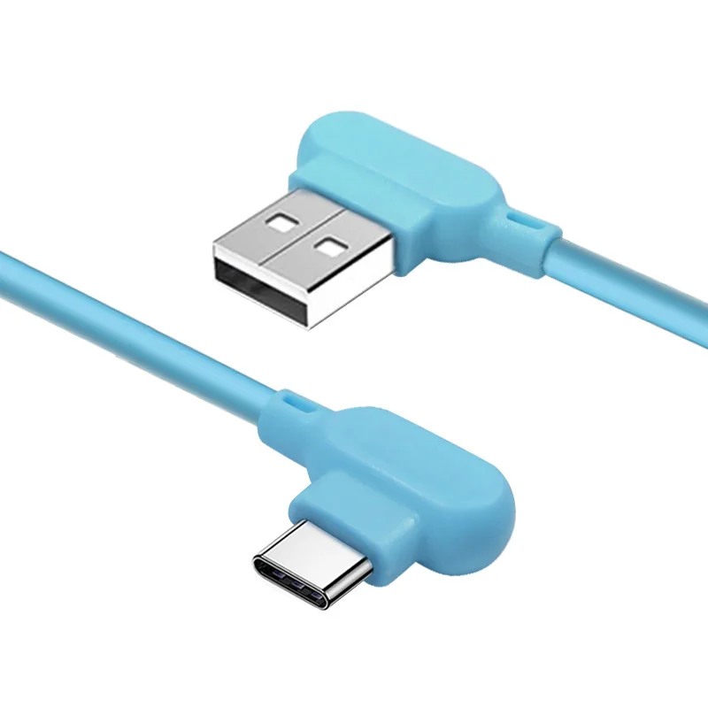 

Free shipping type c usb cable new design 90 degree USB C for game, White /blue /pink