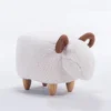 Famous brand supply directly hot sale cute animal shape stool with goat shape for children