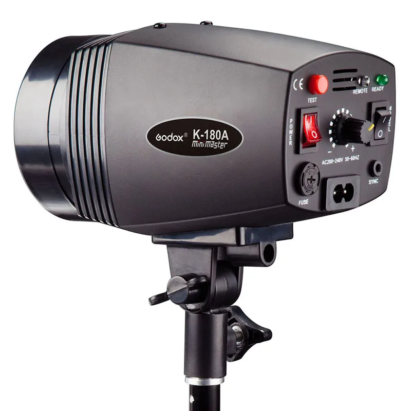 

Godox K-180A Mini Master Studio Flash light 180WS 45GN With Pre-flash Function Small photography flash lamp 110 V/220 V