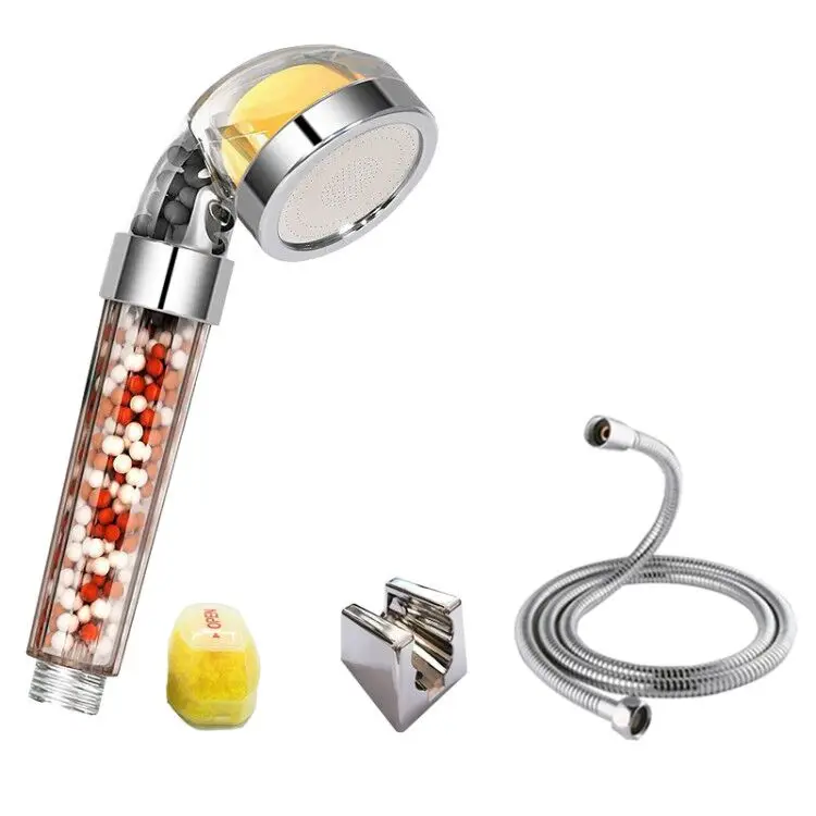 High Pressure Shower Head Rainfall Handheld Shower Filter Vitamin C