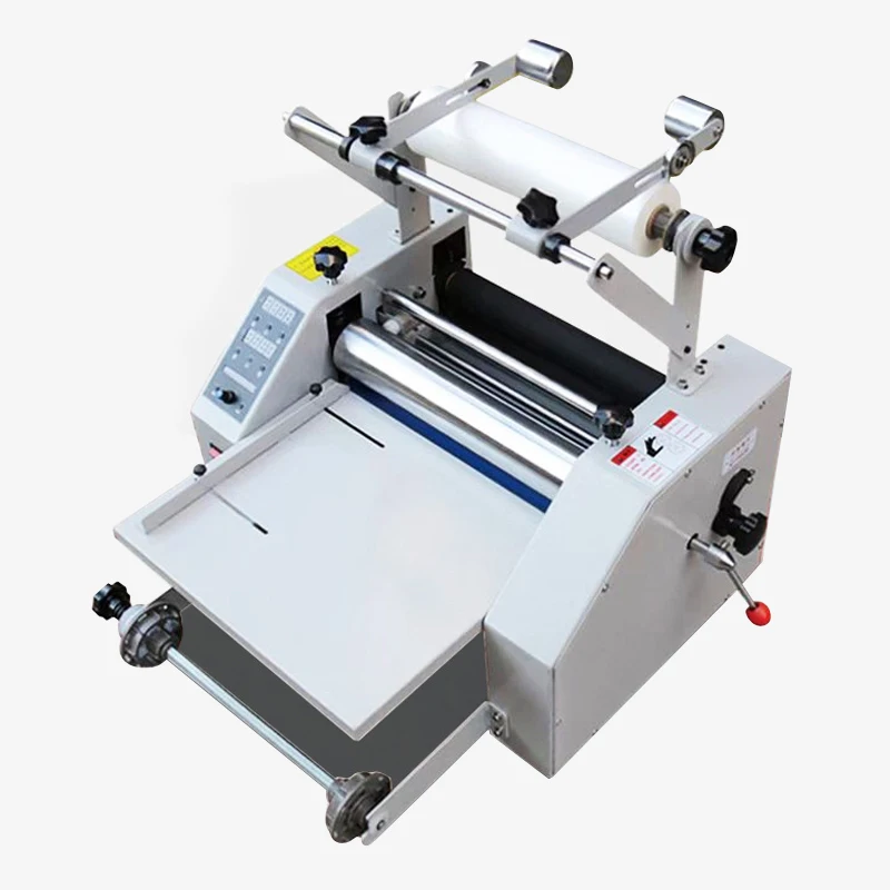 

Automatic anti-roll laminating machine Large steel roll laminating machine Small automatic laminating machine Coated paper 8350