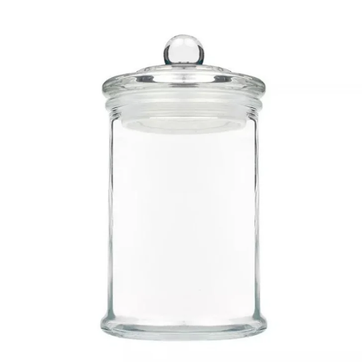 

customize cheap 200ml high borolicicate clear glass cosmetic candle food jar with lid for candle, Customized color