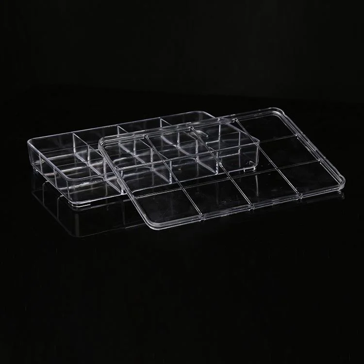 

Top Quality Ps12 Grid Box Thickened Transparent Storage Jewelry Display Box