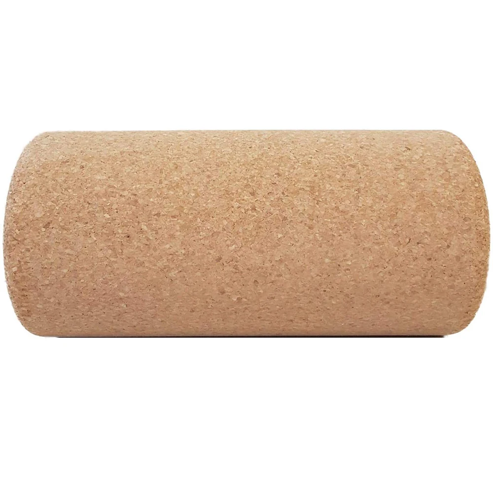 

Eco friendly fitness exercise natural wood yoga rollers cork wholesale