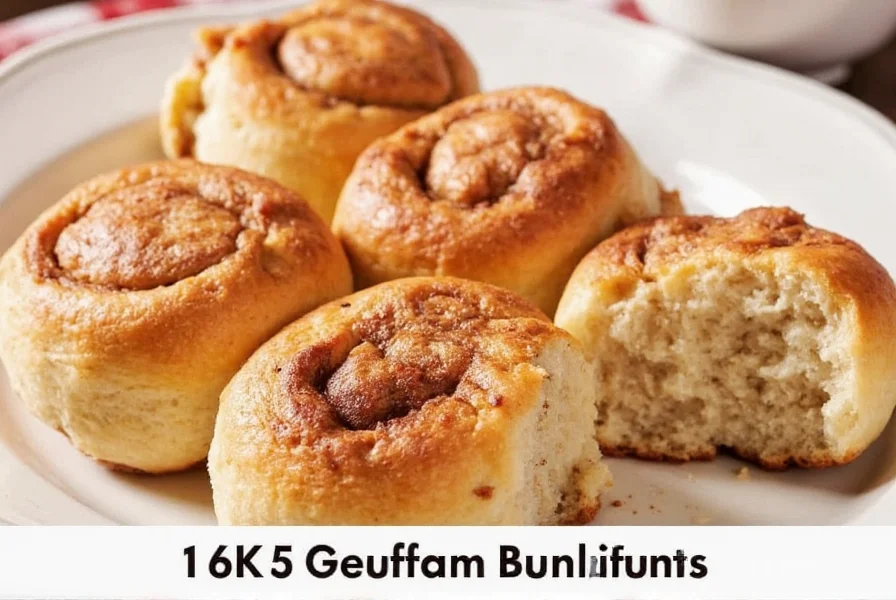 Perfectly baked keto cinnamon buns with cream cheese frosting on wooden board