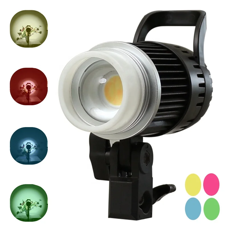 

6000K 50w spotlight can change the color of the video light for the studio dance show, White/black/custom