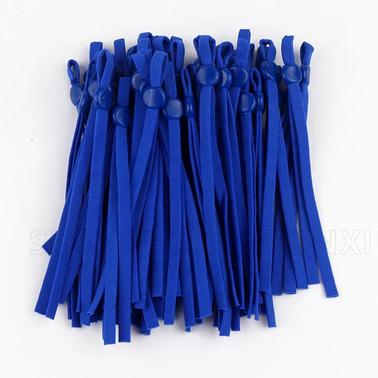 

High Quality Elastic Strips Band Cord Adjuster Buckle Adjustable Elastic String for Sewing Today Ship 50000pcs In Stock, Blue