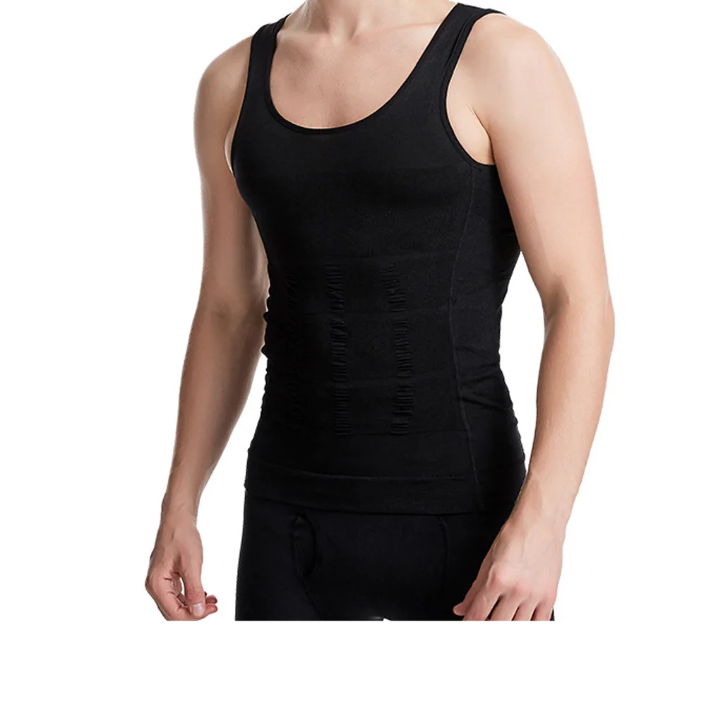 

New Design Bodywear Men's Slimming Body Shaper Compression Shirt Slim Fit Undershirt Shapewear Men's slim lift