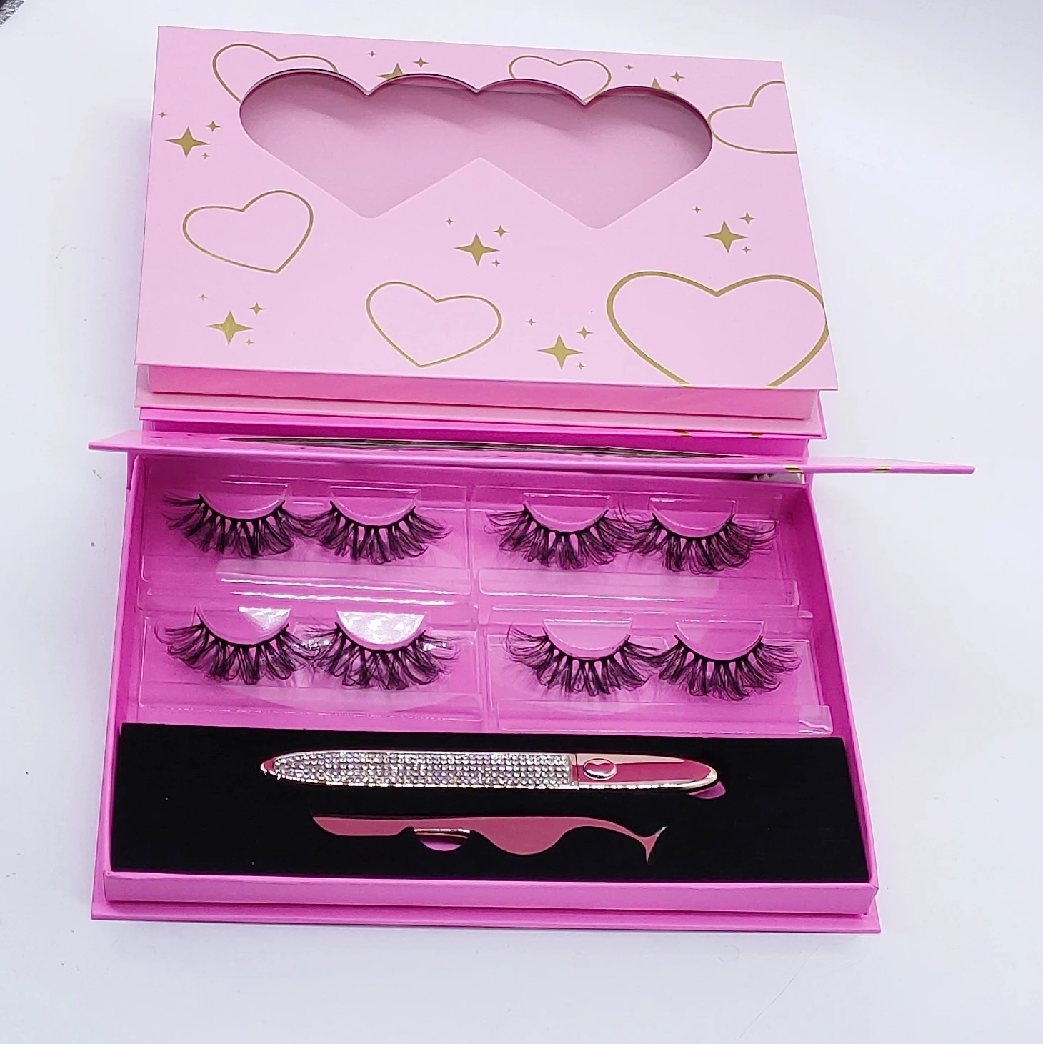 

100% siberian 3d 5d mink super fluffy hair eyelashes XL02 25mm 30mm extra long lashes with free custom packaging box, Natural black