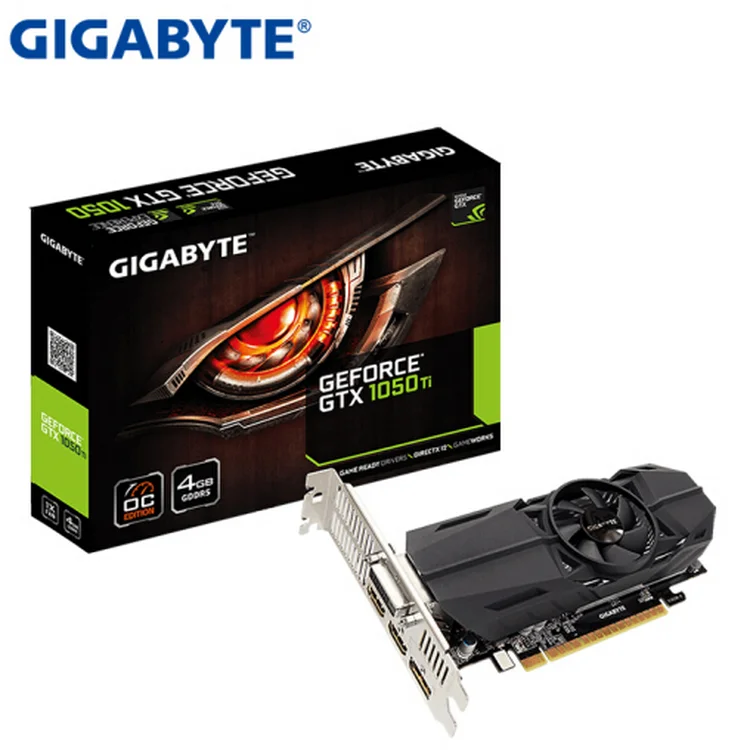 

GIGABYTE GTX 1050Ti OC Low Profile 4G 1303-1442MHz/7008MHz 4G/128bit gaming graphics card