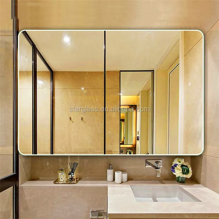 

4mm large bathroom flat mirror with low price