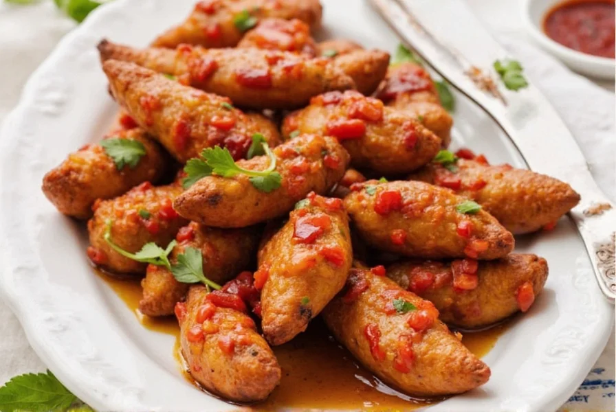 Finished dish featuring ancho-based sauce served on a plate