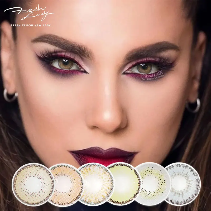 

Factory price Manufacturer Supplier glitter contact lenses glimmer galaxy sclera lens, 6 colors