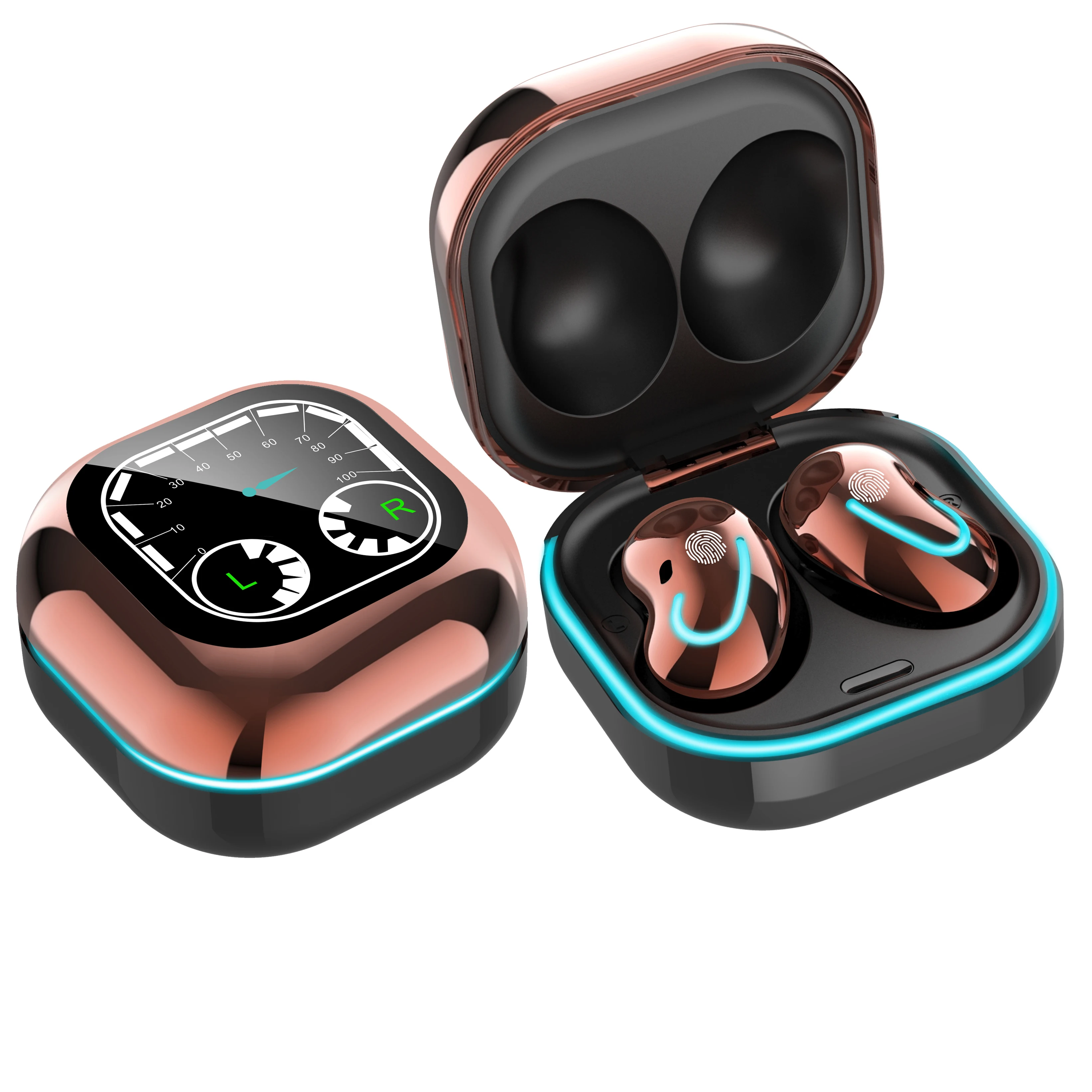 

Newest S6 SE Sports Mini Earphones TWS Touch Wireless Earbuds with LED Power Display Clock For Mobile Wireless Headphone