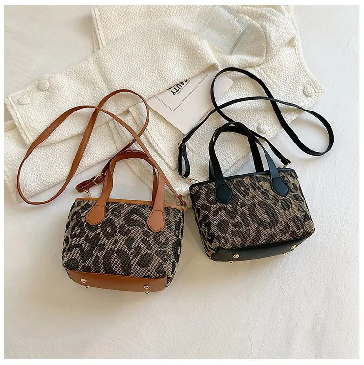 

New Arrivals Leopard Print Bag Elegant Luxury Bucket Bag Trendy Women Designers Hand Bags