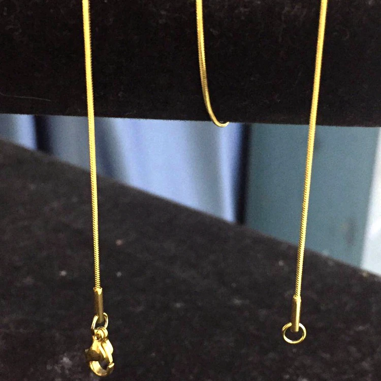 

Dubai 18k Gold Plated Snake Chains Stainless Steel Chains Necklace for Women