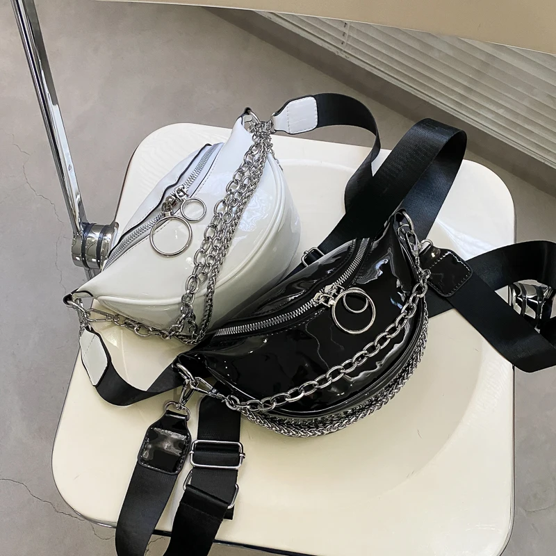 

2021 Ladies Casual Chain Handbags Shoulder Bags Women Waist Bags For Females Young Lady Purses