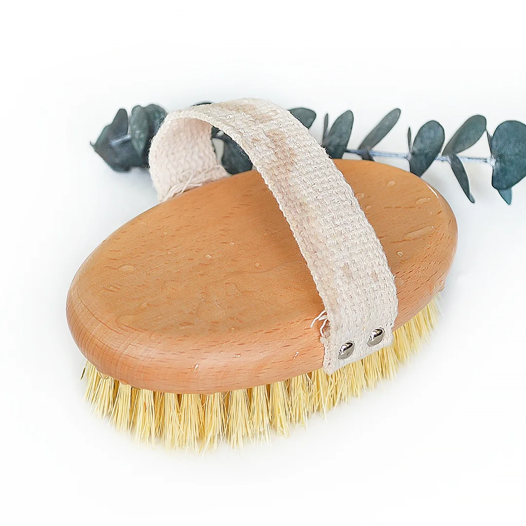 

Cactus New Arrival Custom Logo Sisal Bristle Biodegradable Eco-friendly Wooden Bath Brush