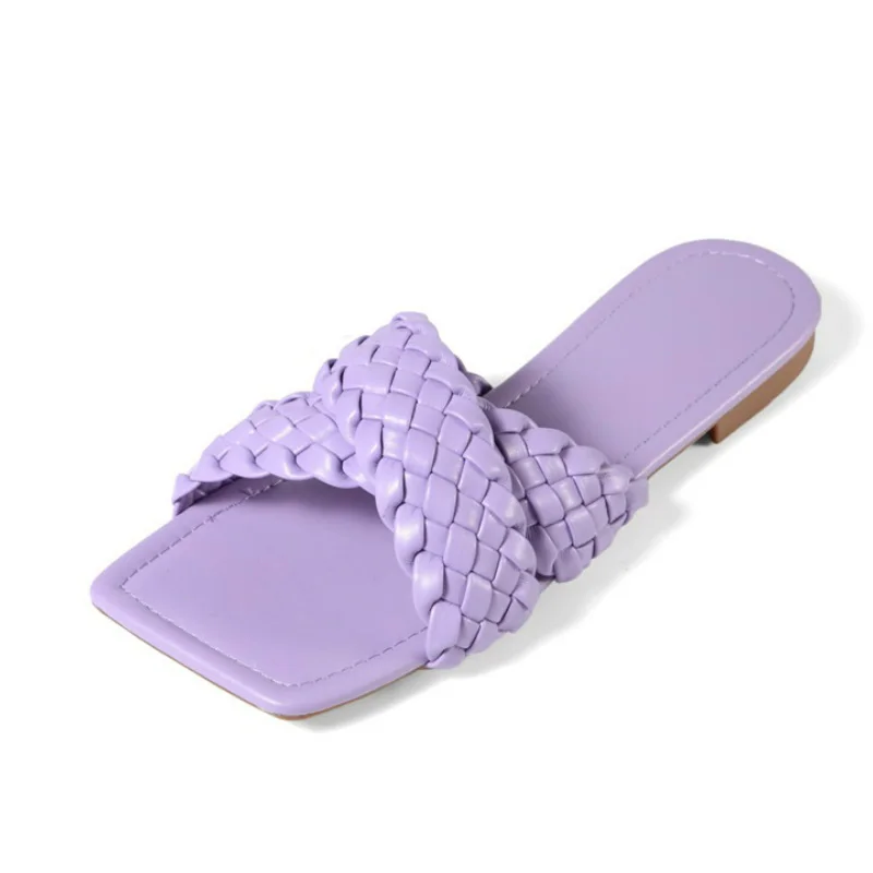 

Sandalias De Paja Anti-slip Rubber Outsole Indoor and Outdoor New Arrival Slippers 2021 Summer Sandals for Women, Black, white, yellow, blue,purple