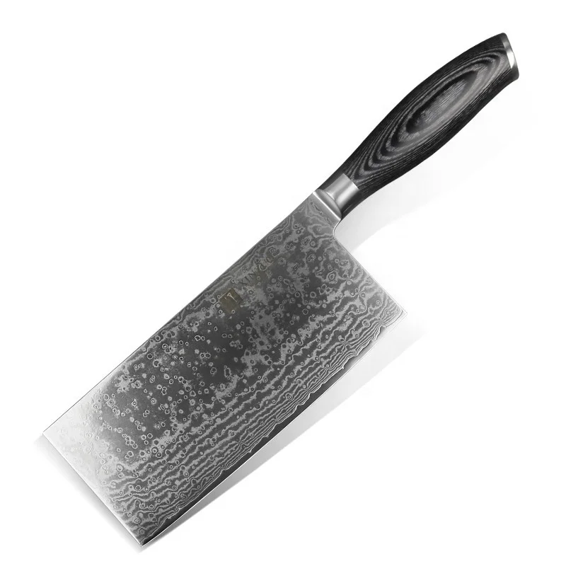 

OEM private label chef japanese vg10 blank metal Damascus knives kiritsuke kitchen knife wooden handle