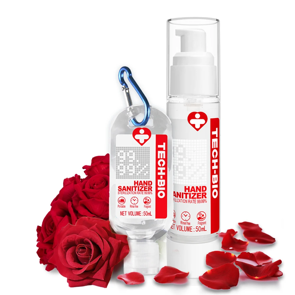 

Waterless Rose Petals MSDS OEM ODM Accept Transparent Liquid Hand Hygiene Disinfection Water-free Hand Sanitizer Basic Cleaning