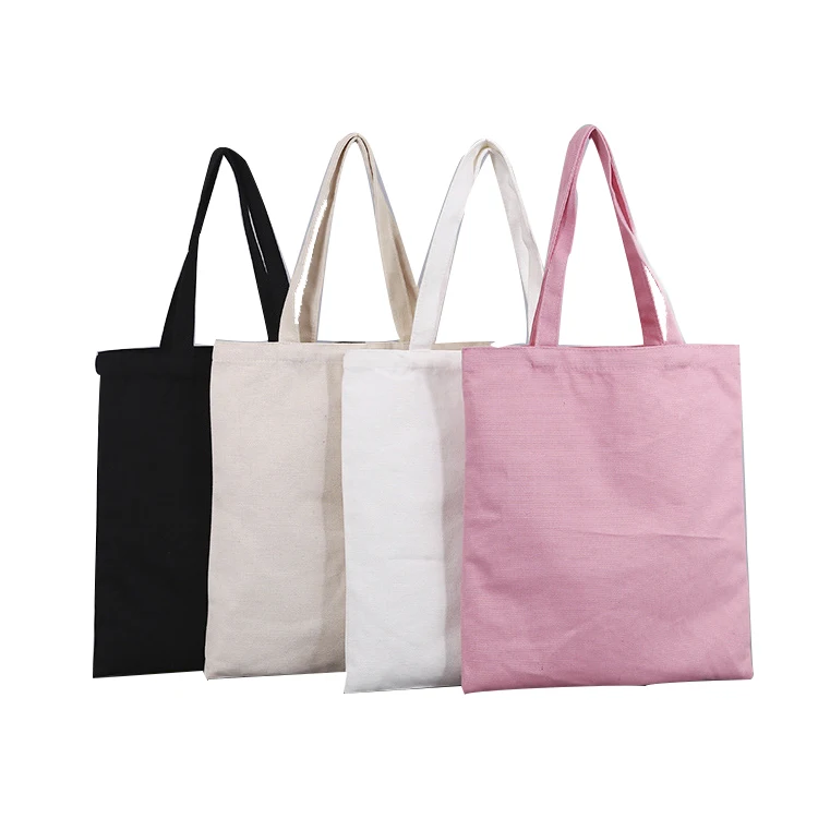 

Wholesale Eco-friendly Reusable Cotton Tote Bag Blank Custom Print Shopping Canvas Tote Bag, White,black,pink or customized