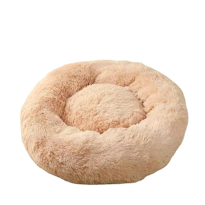

supplier soft quality Faux Fur Pv Plush dog cat sofa bed for small animal pet winter, Solid