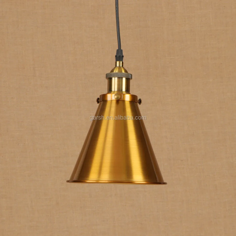industrial brass pendant lamp