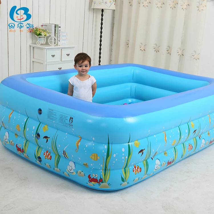 
New design lounge bath kids swimming 6 person inflatable pool 
