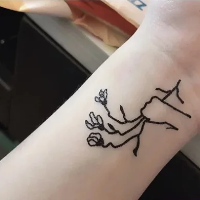 
JIMMY&KEVIN Custom Design dark series Sexy Body Tattoo Sticker Temporary Tattoo 